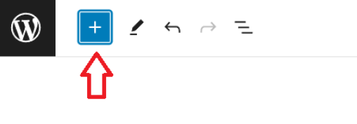 Tlačítko pro přidání bloku v Gutenberg editoru WordPress